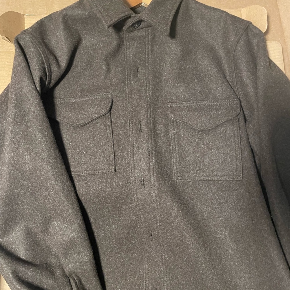 Filson Brown Seattle Wool Jac Shirt RARE - M
